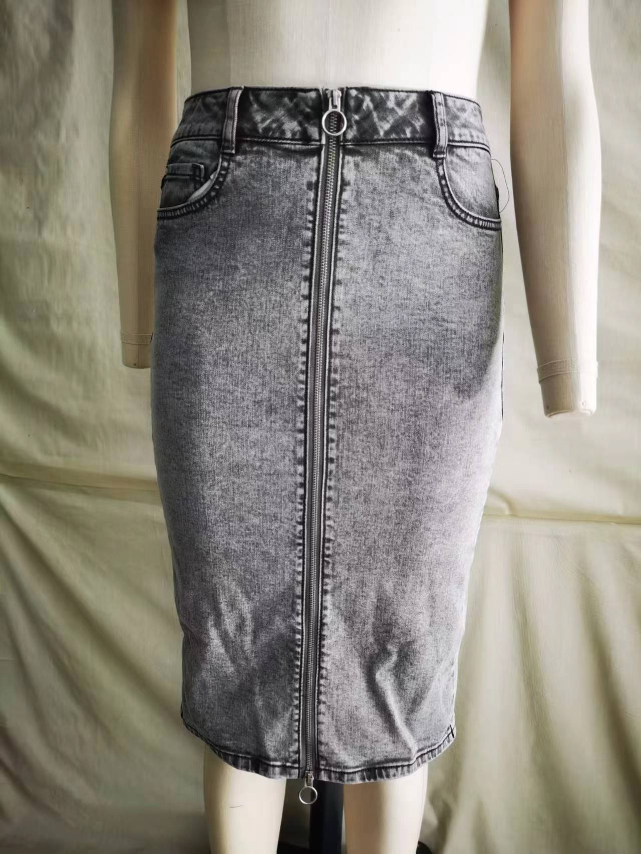 ACID WASH SKIRT_青島紡聯集團進出口有限公司